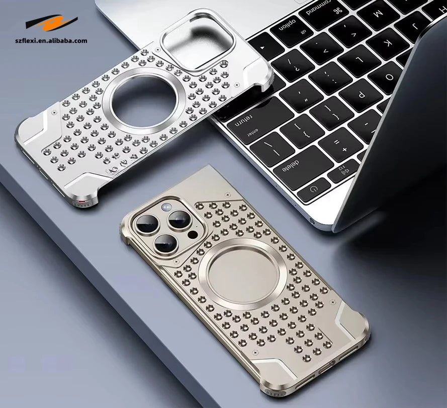 Magnetic Titanium Edge Case for iPhone Models 3