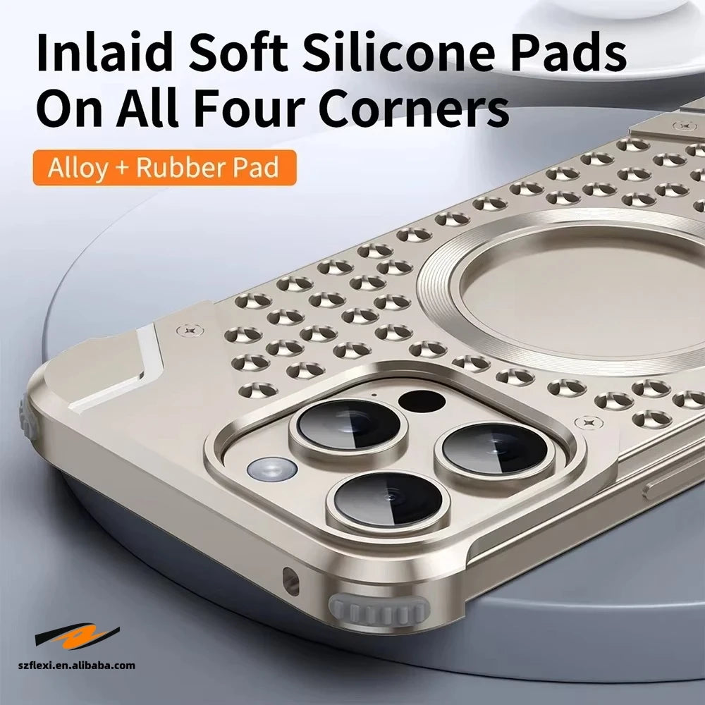 Magnetic Titanium Edge Case for iPhone Models 4