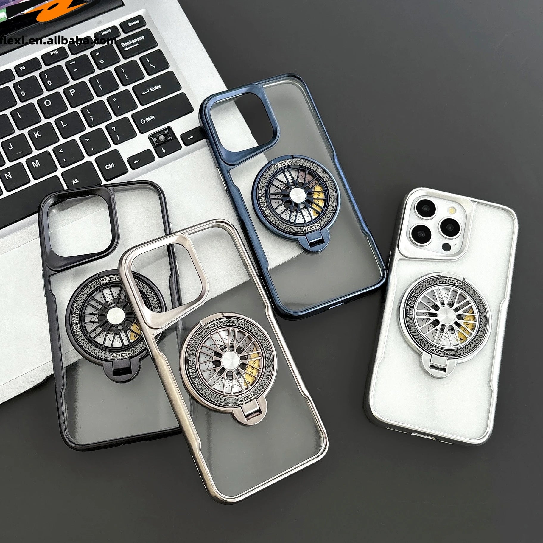 Magnetic Wireless Charging Case with Stand for iPhone Models