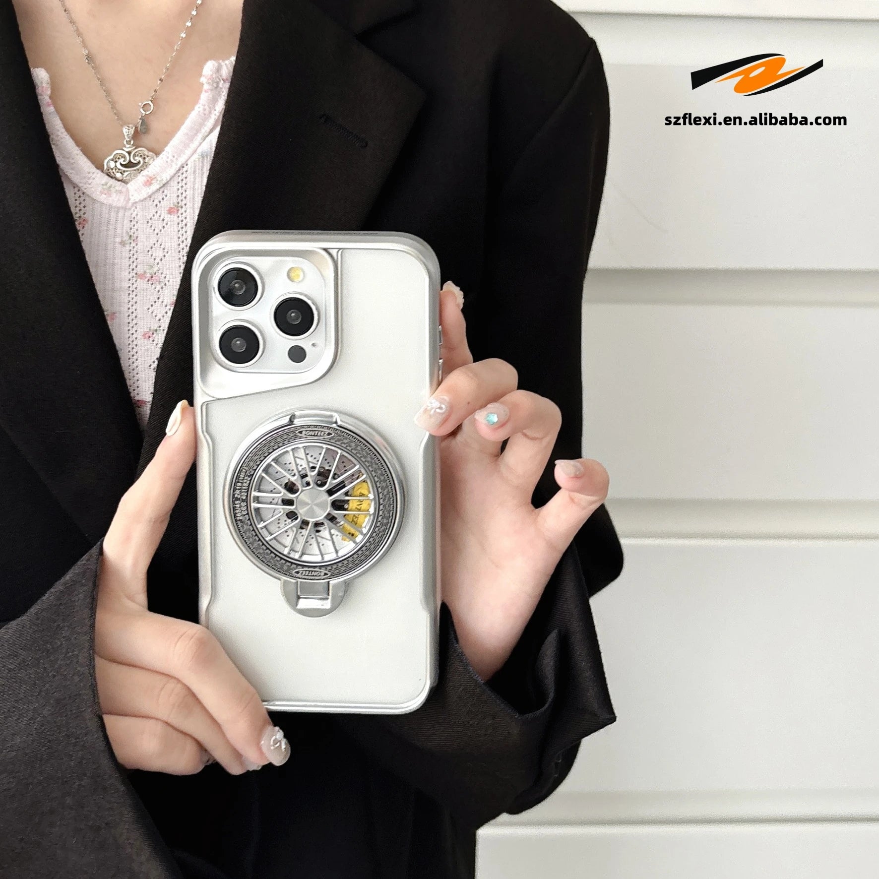 Magnetic Wireless Charging Case with Stand for iPhone Models 8