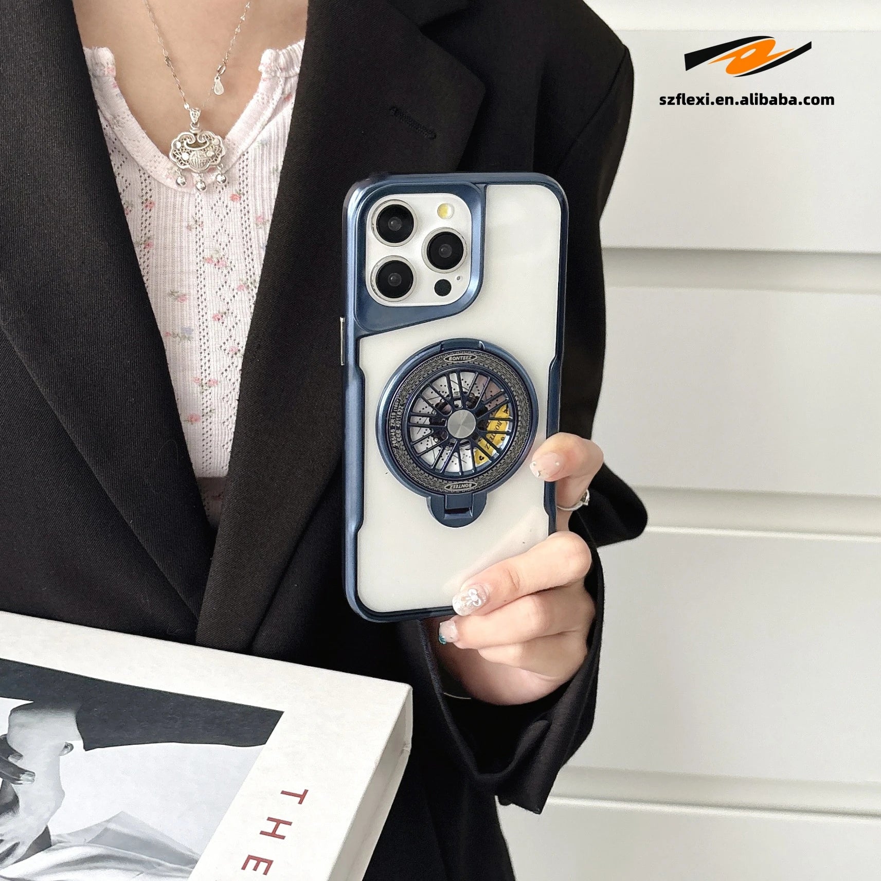 Magnetic Wireless Charging Case with Stand for iPhone Models 6