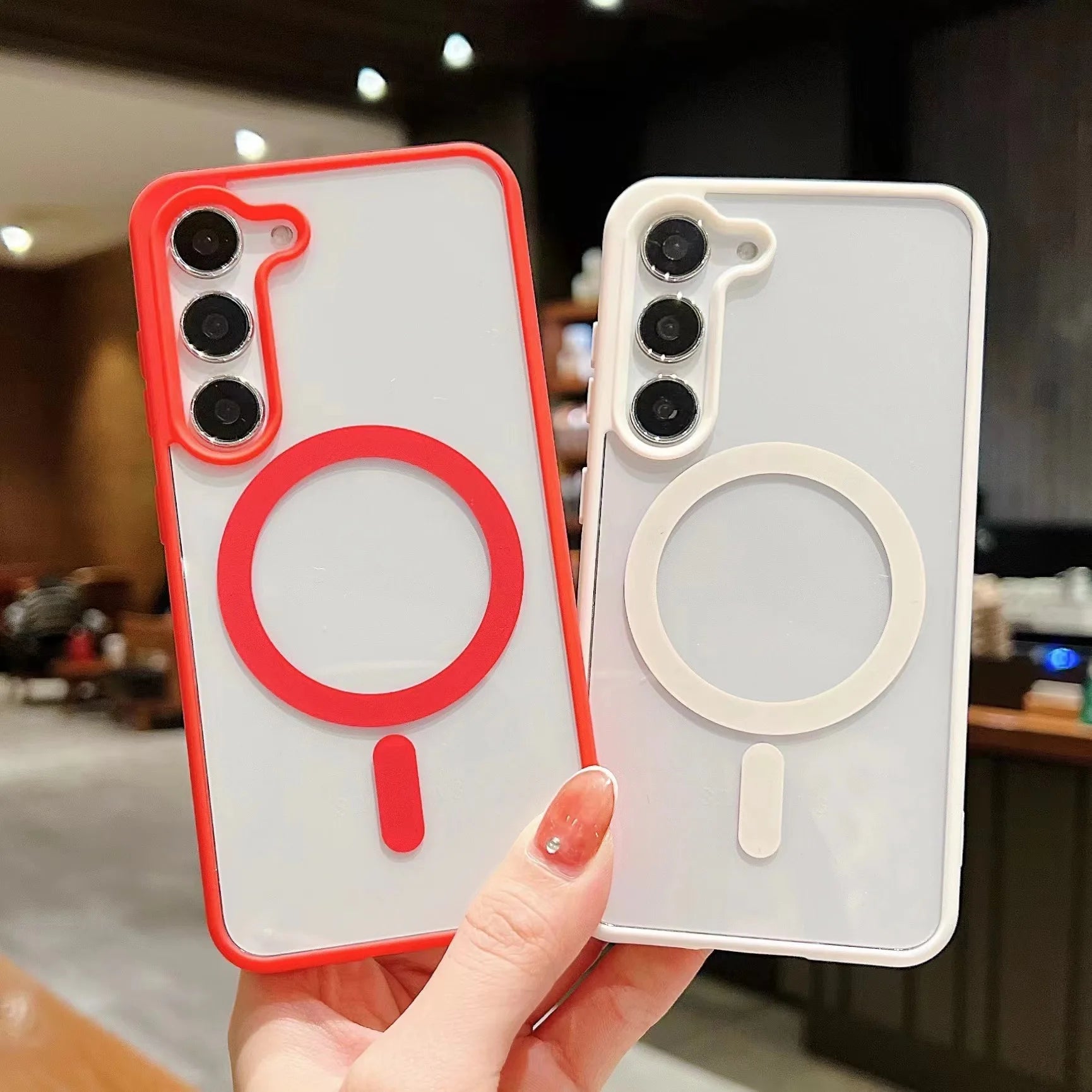 Matte Magnetic Phone Cover for Samsung Models 1