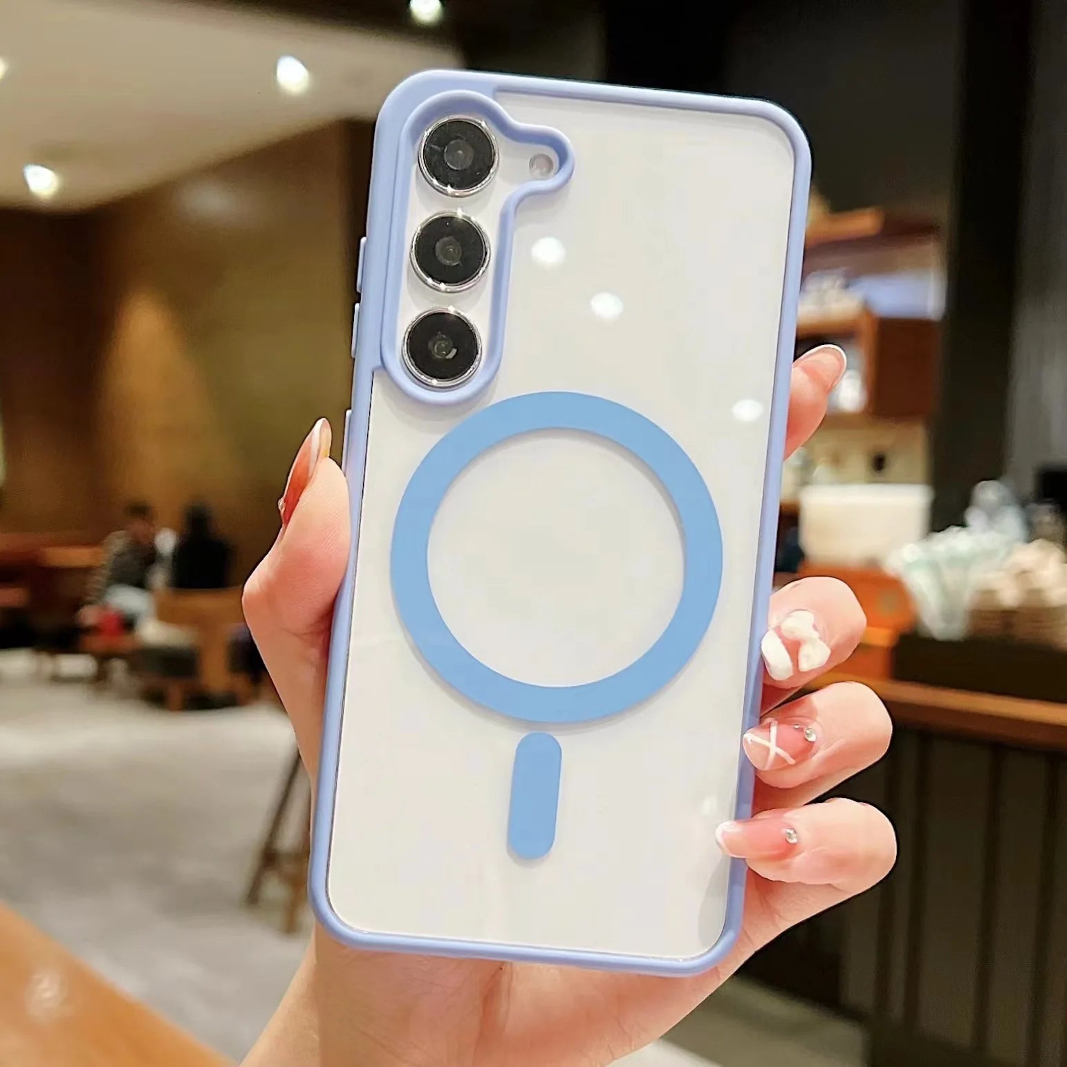 Matte Magnetic Phone Cover for Samsung Models 11