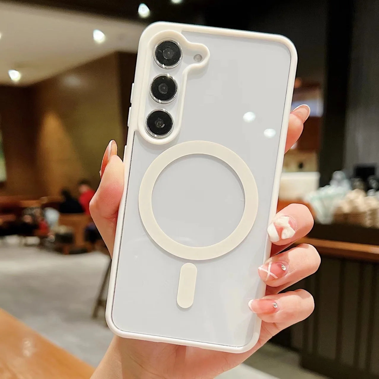 Matte Magnetic Phone Cover for Samsung Models 13