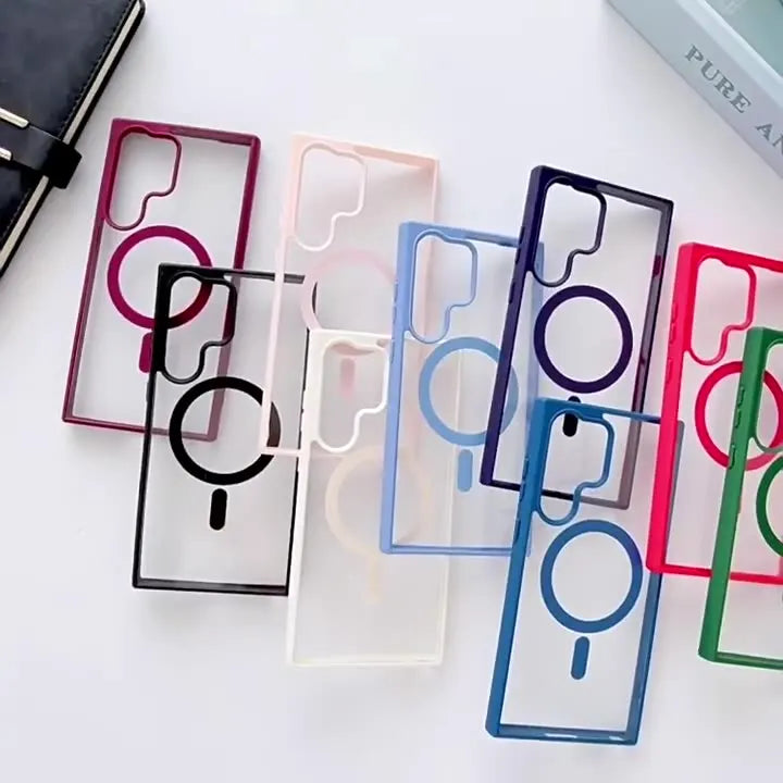 Matte Magnetic Phone Cover for Samsung Models 4