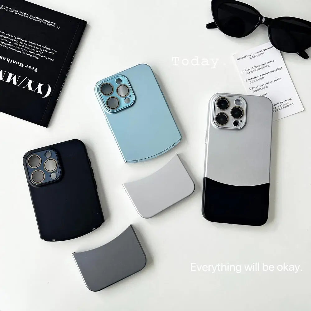 Matte Metal Lens Case for iPhone Models 1