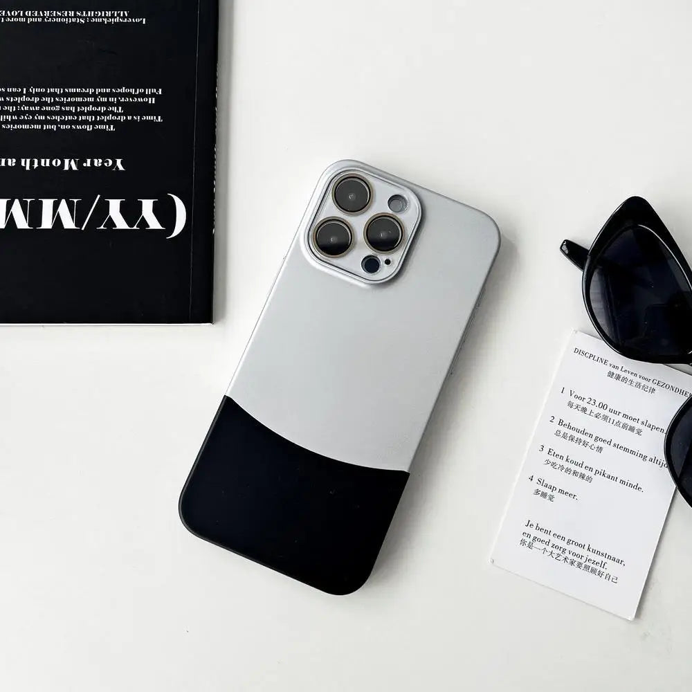 Matte Metal Lens Case for iPhone Models 10