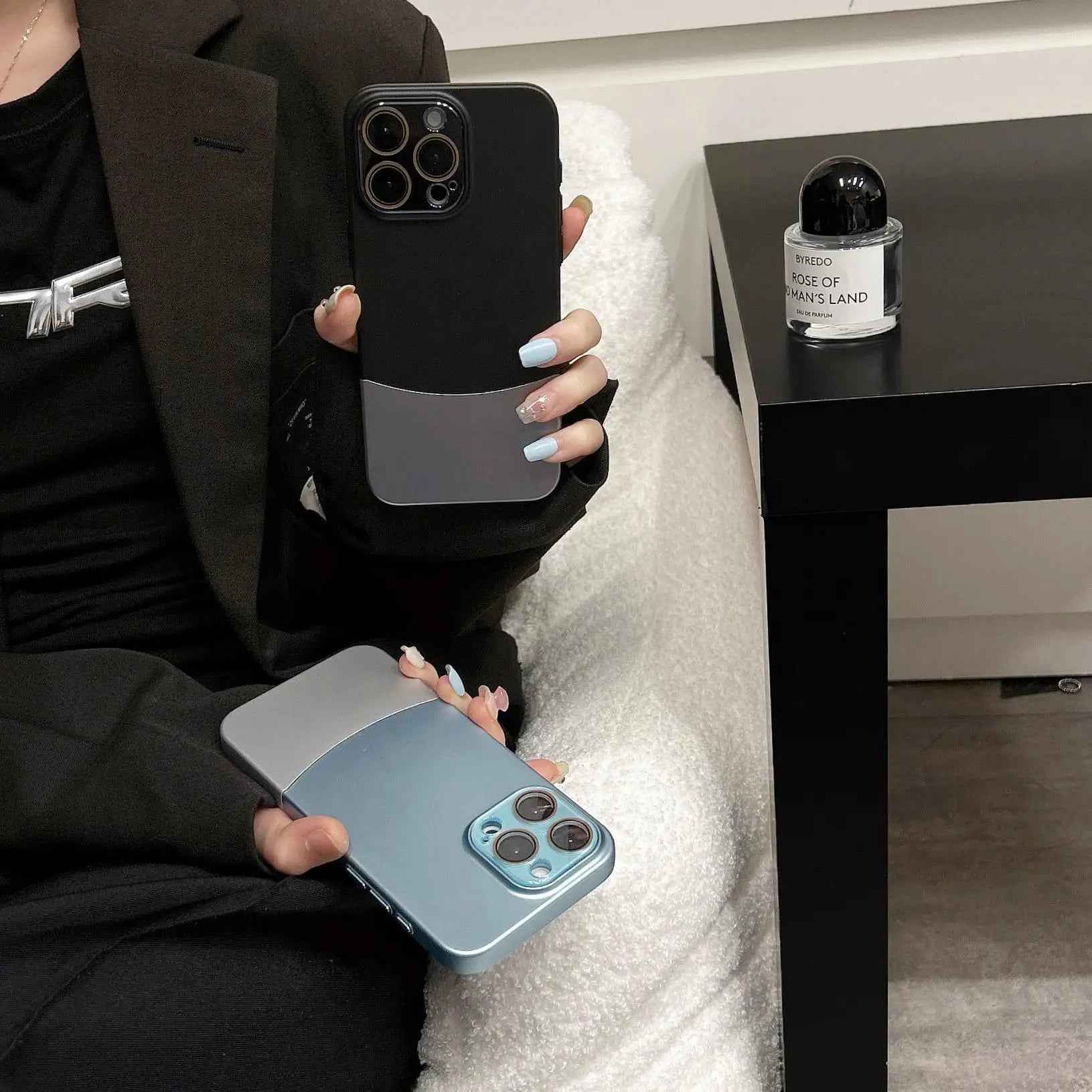 Matte Metal Lens Case for iPhone Models 4