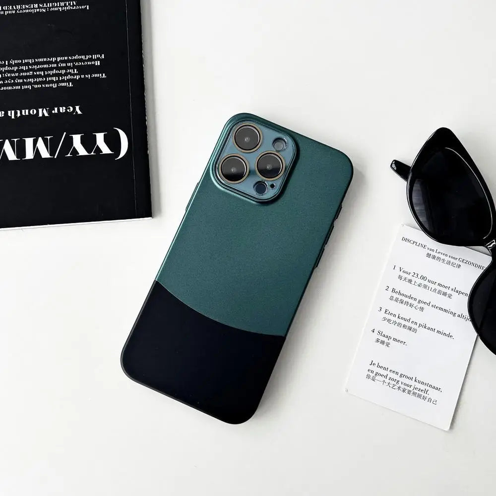 Matte Metal Lens Case for iPhone Models 9