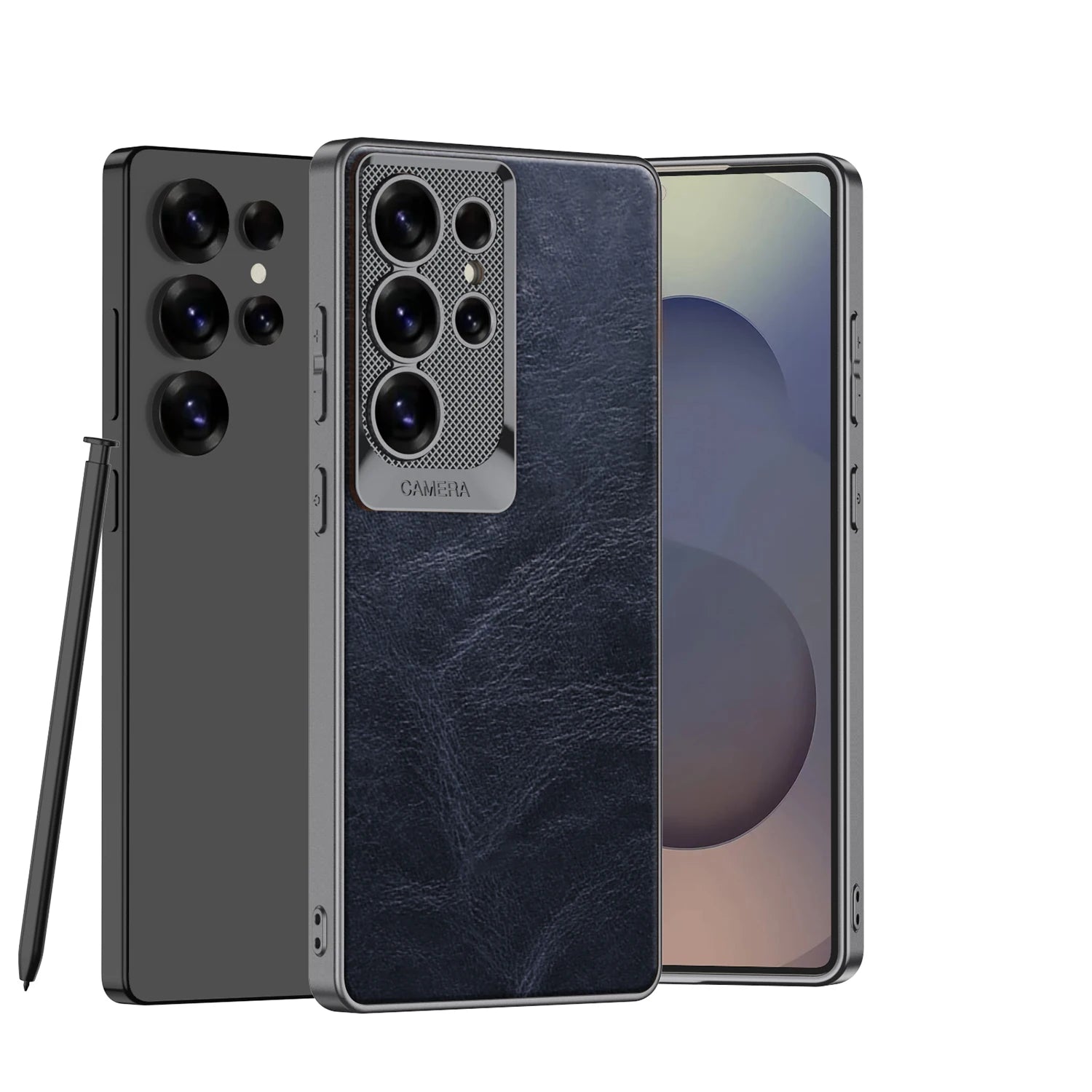 Metallic Lens Protective Case for Samsung S23 S24 S25 7