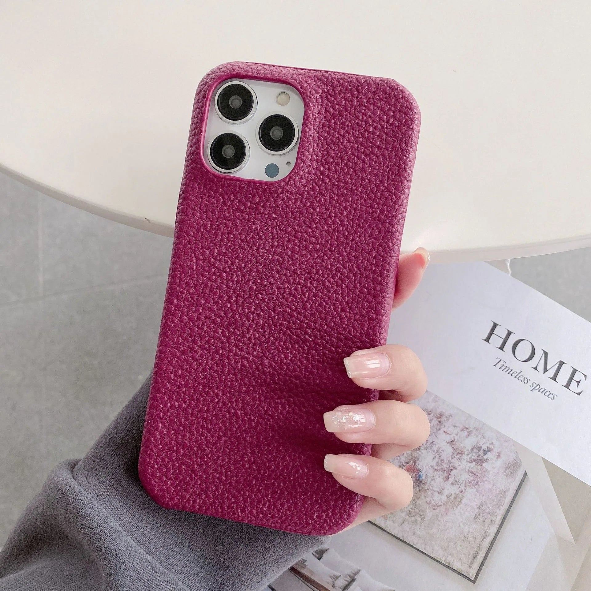 Personalized Leather Phone Case for iPhone Models 20
