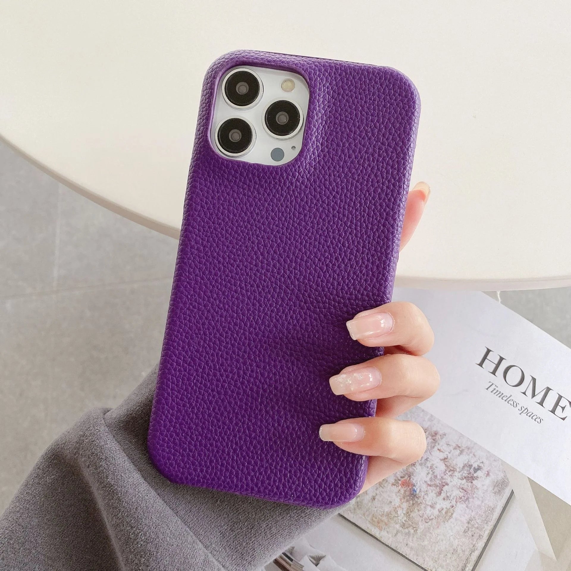 Personalized Leather Phone Case for iPhone Models 22
