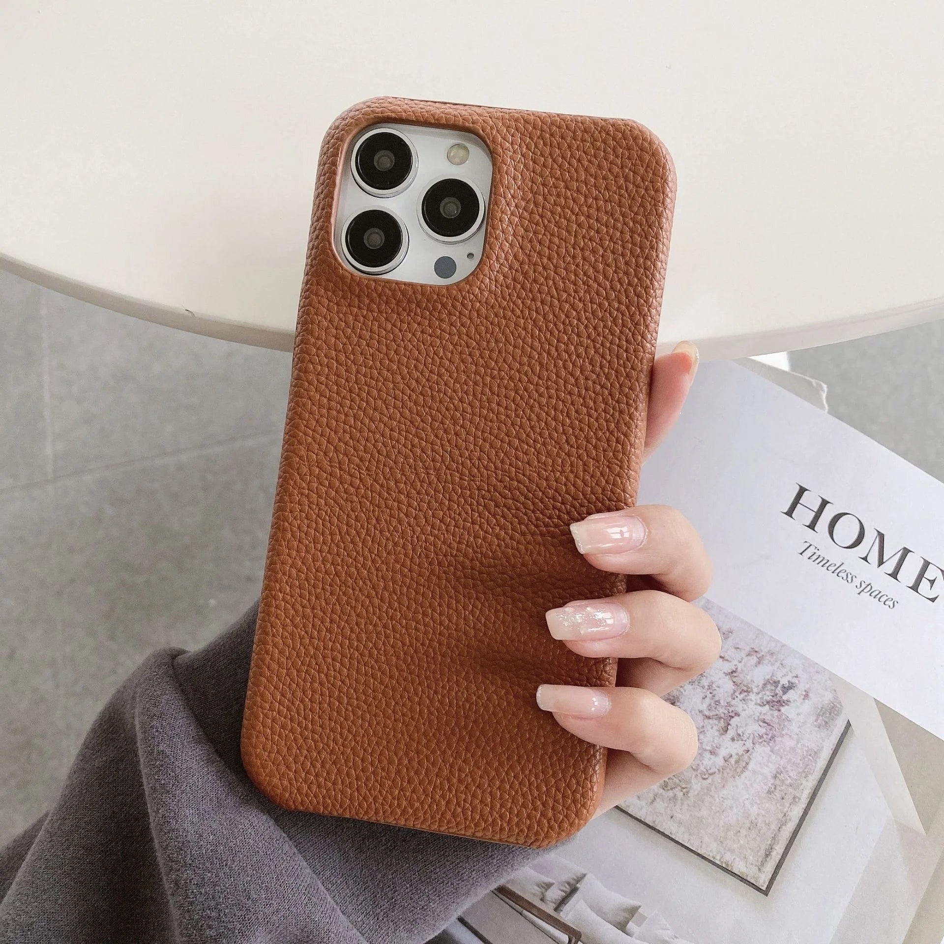 Personalized Leather Phone Case for iPhone Models 27