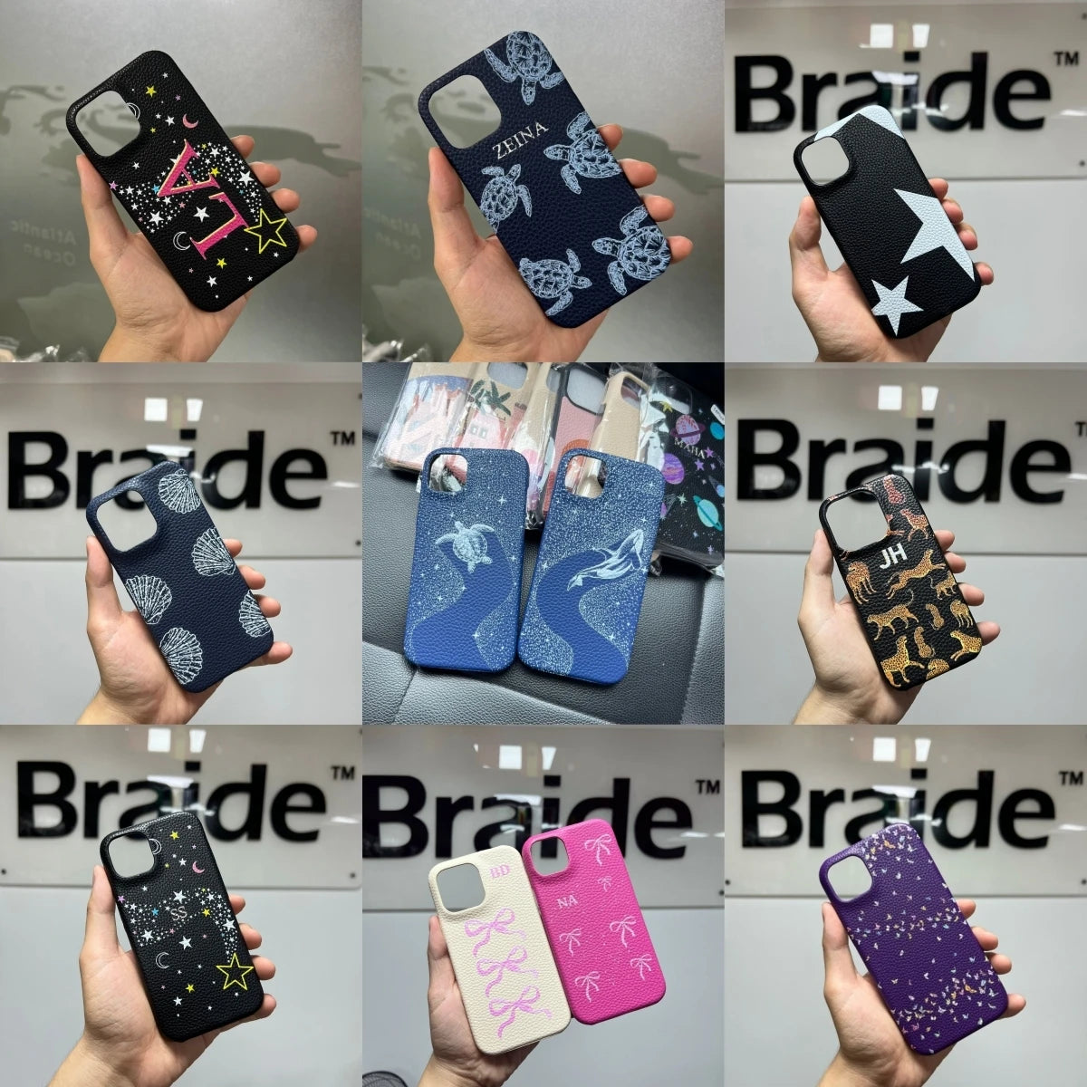 Personalized Leather Phone Case for iPhone Models 3