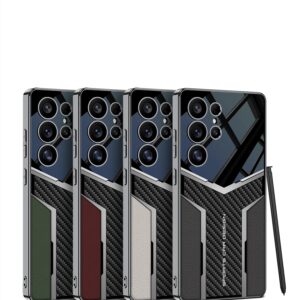 Samsung Carbon Fiber Style Leather Phone Case