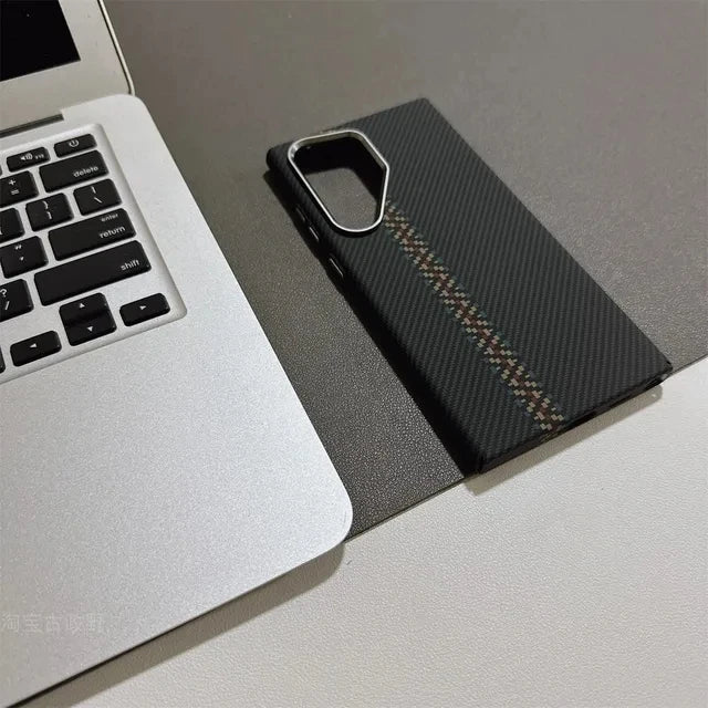 Samsung Galaxy Carbon Fiber Magnetic Case with Lens Protector price in Bangladesh 12