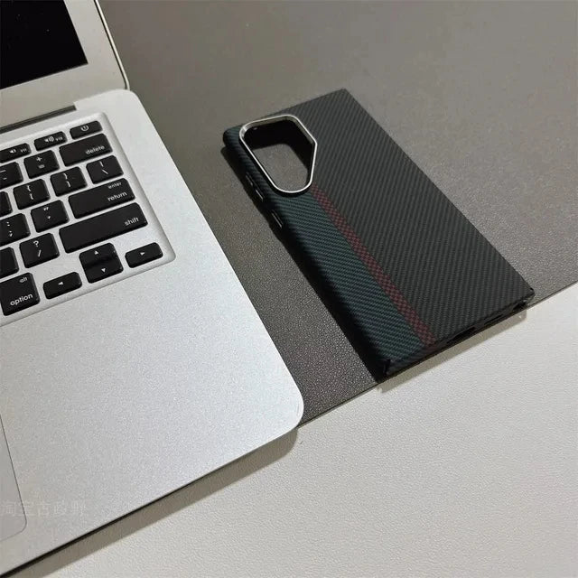 Samsung Galaxy Carbon Fiber Magnetic Case with Lens Protector price in Bangladesh 15