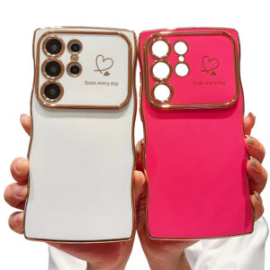 Samsung Galaxy Heart Shaped Electroplate Phone Cover