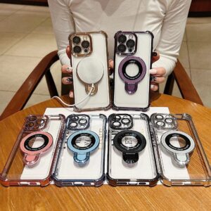 Shockproof Acrylic iPhone Case with Metal Ring price in Bangladesh