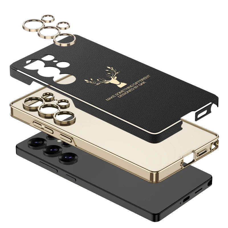 Electroplated Leather Samsung Phone Case price in Bangladesh 2