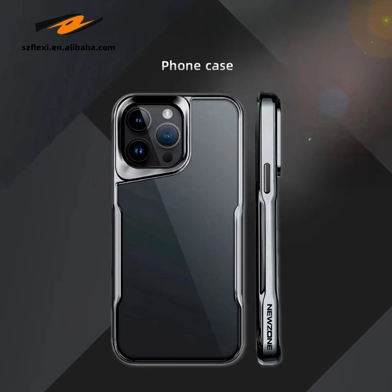 Stylish iPhone Case with Lens Guard and Luxury Finish