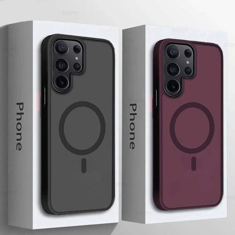 Stylish Wireless Charging Case for Samsung Devices