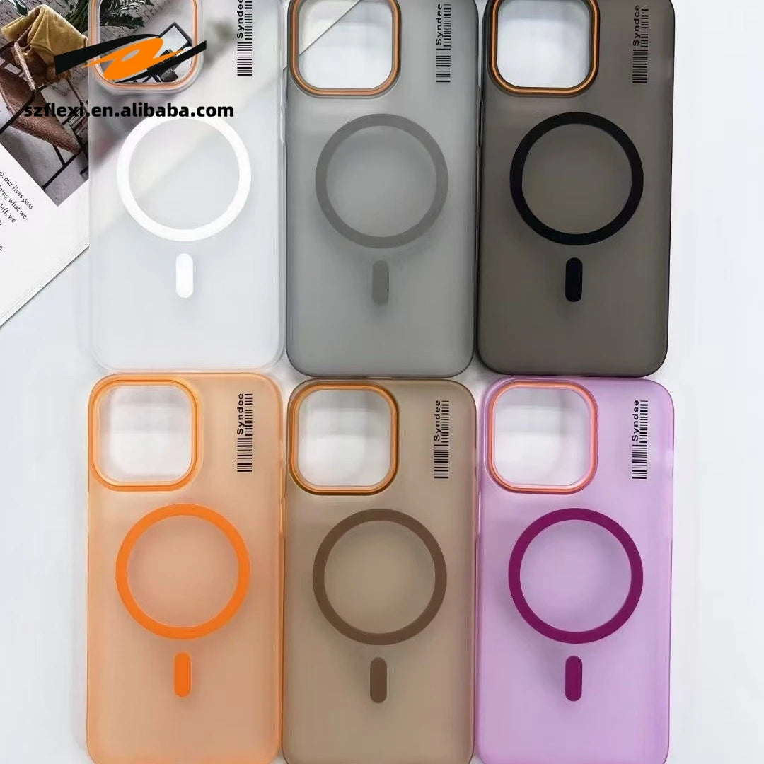 Translucent Magnetic iPhone Case for Wireless Charging
