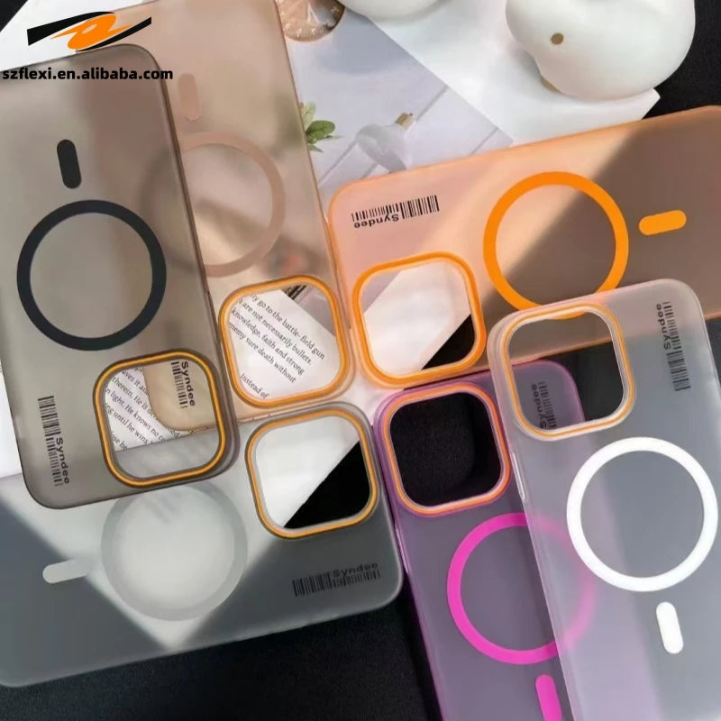 Translucent Magnetic iPhone Case for Wireless Charging 5