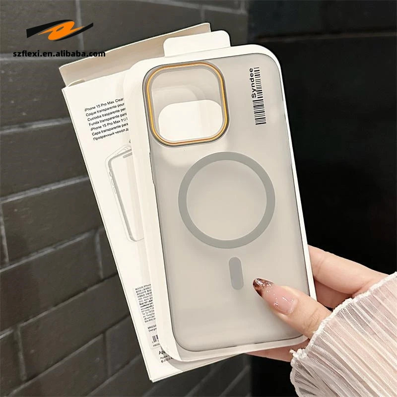 Translucent Magnetic iPhone Case for Wireless Charging 7