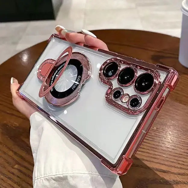 Transparent Magnetic Phone Cases for Samsung Devices 10