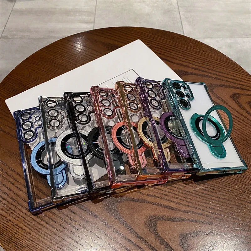 Transparent Magnetic Phone Cases for Samsung Devices 3