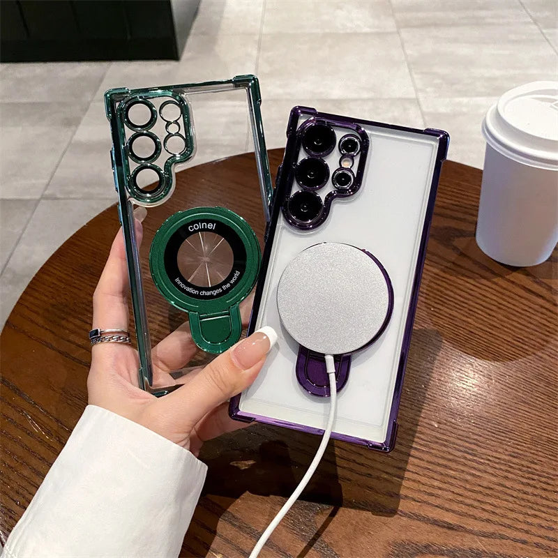 Transparent Magnetic Phone Cases for Samsung Devices 4