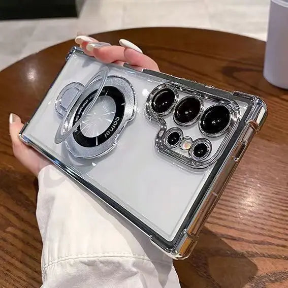 Transparent Magnetic Phone Cases for Samsung Devices 7