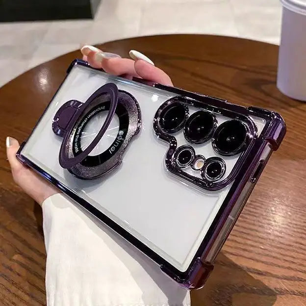 Transparent Magnetic Phone Cases for Samsung Devices 8