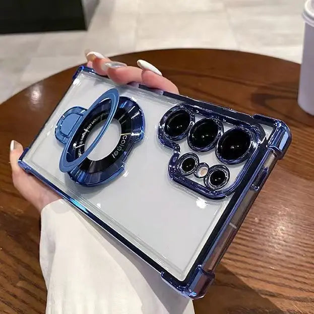 Transparent Magnetic Phone Cases for Samsung Devices 9