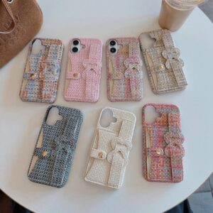 Vibrant Woven Phone Case with Wrist Strap for iPhone