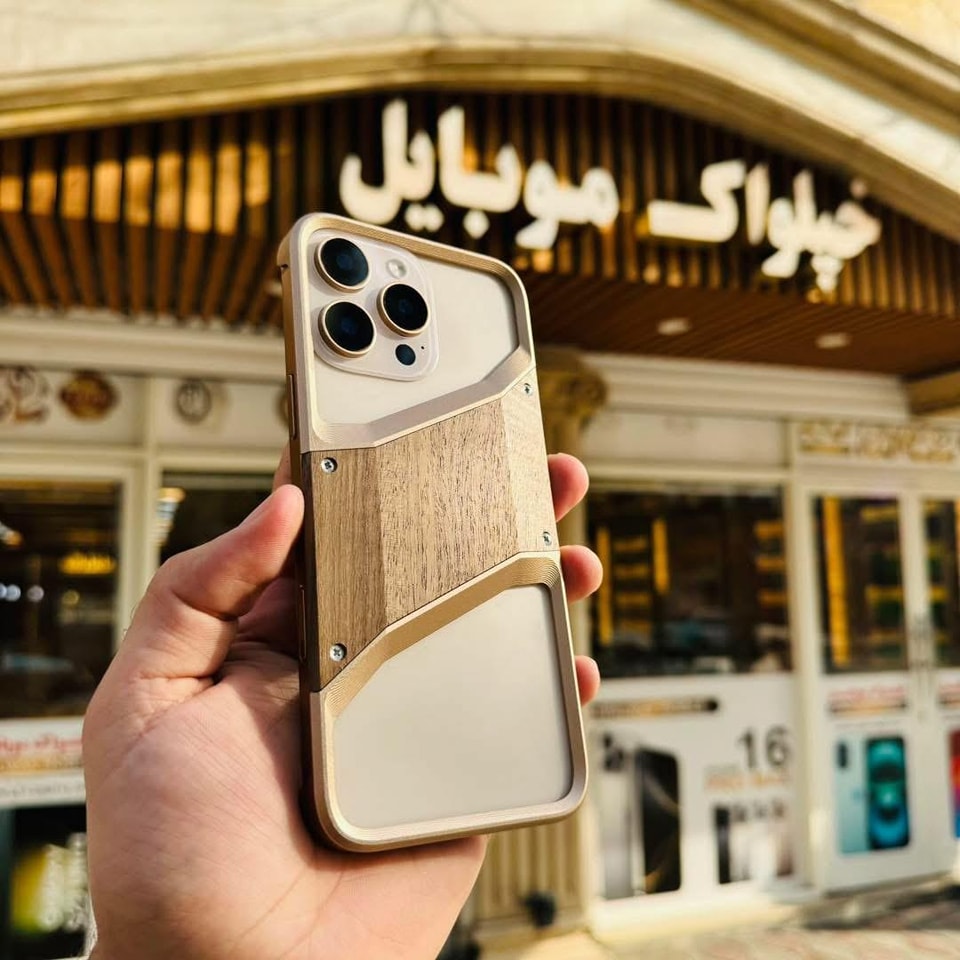 Wood and Metal Case for iPhone 15 and 16 Models 3