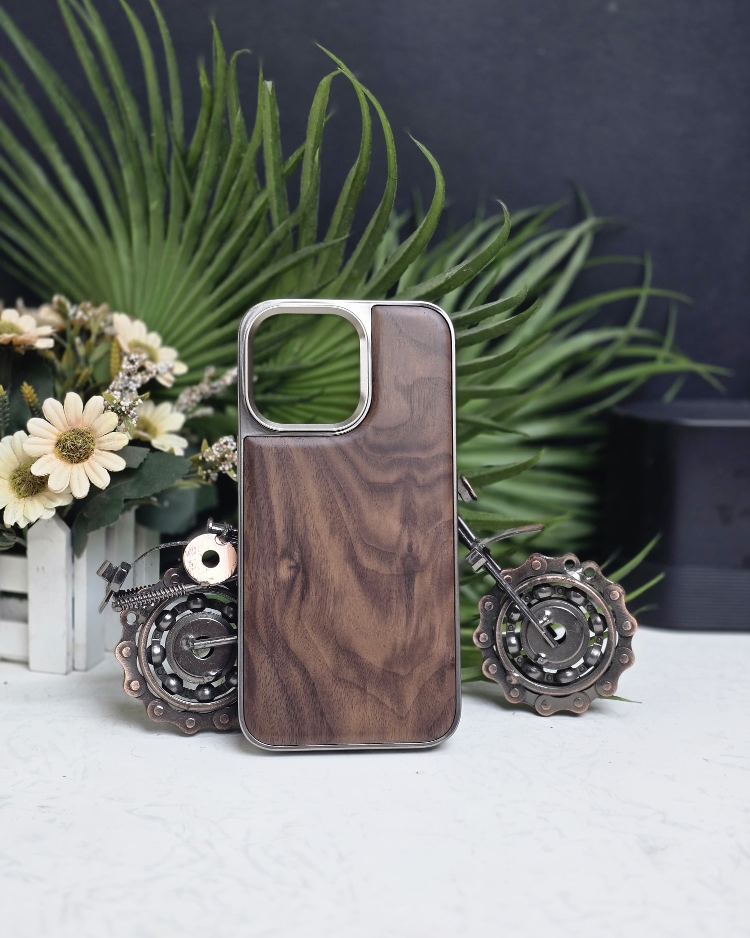 Wooden Pulaka Case for iPhone 15 Pro Max and 16 Pro Max