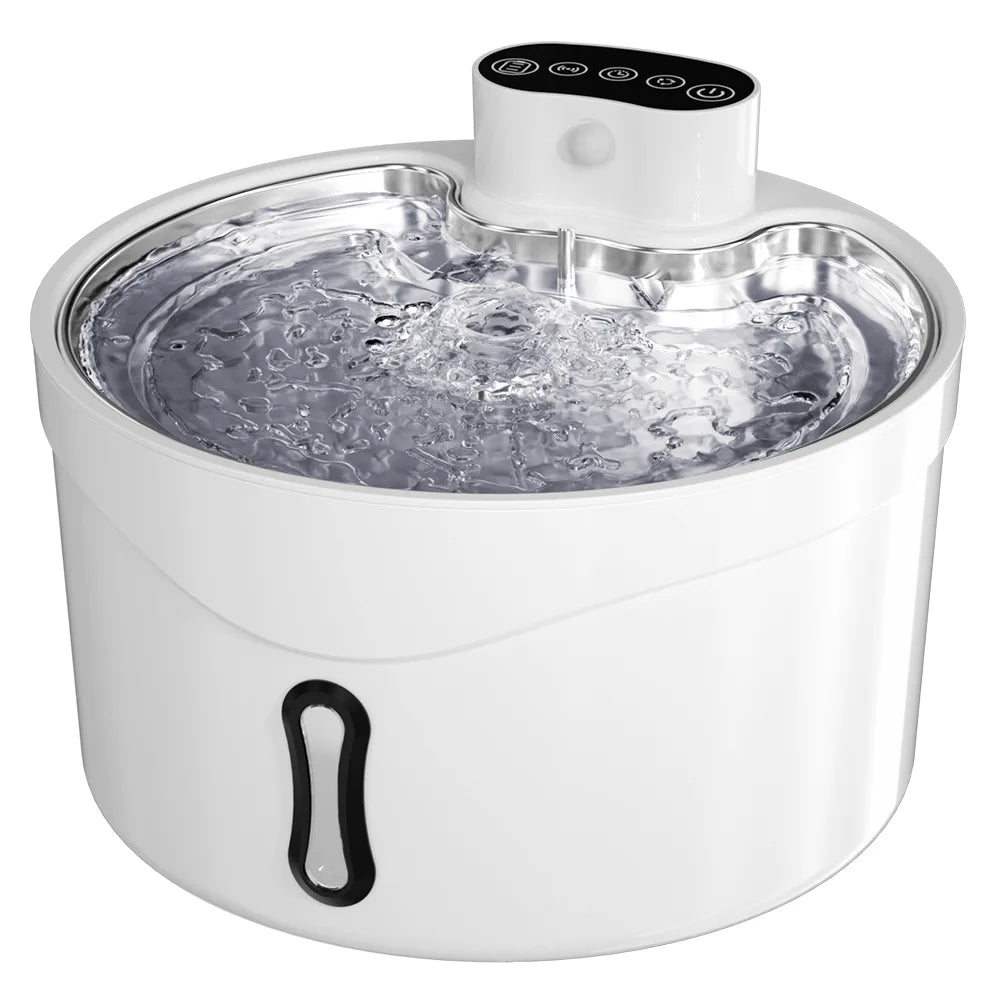 2.6L Infrared Pet Water Fountain with Auto Cat Dispenser 11