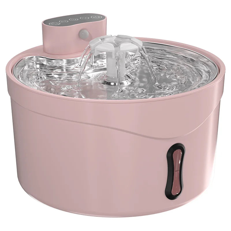 2.6L Infrared Pet Water Fountain with Auto Cat Dispenser 12