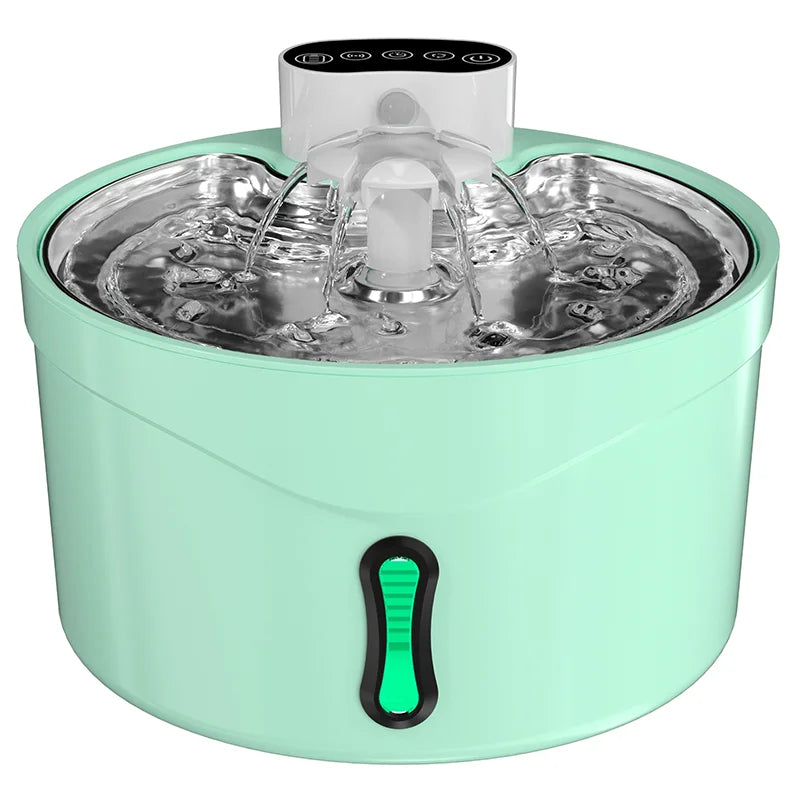 2.6L Infrared Pet Water Fountain with Auto Cat Dispenser 14