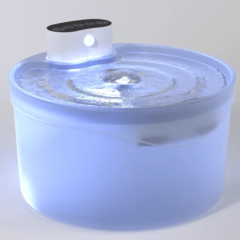 2.6L Infrared Pet Water Fountain with Auto Cat Dispenser 8