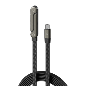 240W Fast Charging Nylon Braided Type-C Cable with Phone Stand Price in Bangladesh