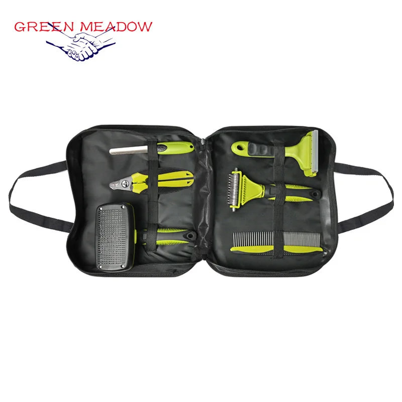 6-Piece Pet Grooming Kit with Self-Cleaning Brushes 5