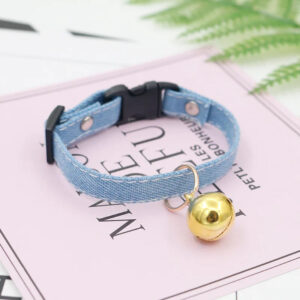 Cute Cat & Dog Collar with Bell - Japanese Cartoon Design 11