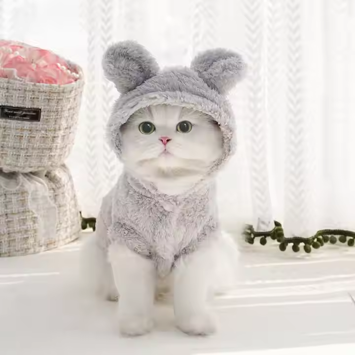 New Rabbit Ears Soft Cotton Hoodie for Cats and Dogs