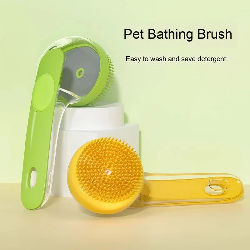 Pet Bathing Brush with Long Handle for Dogs 3