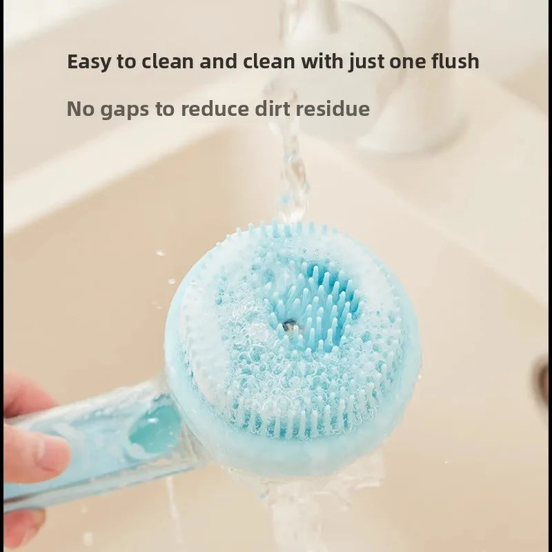 Pet Bathing Brush with Long Handle for Dogs 5