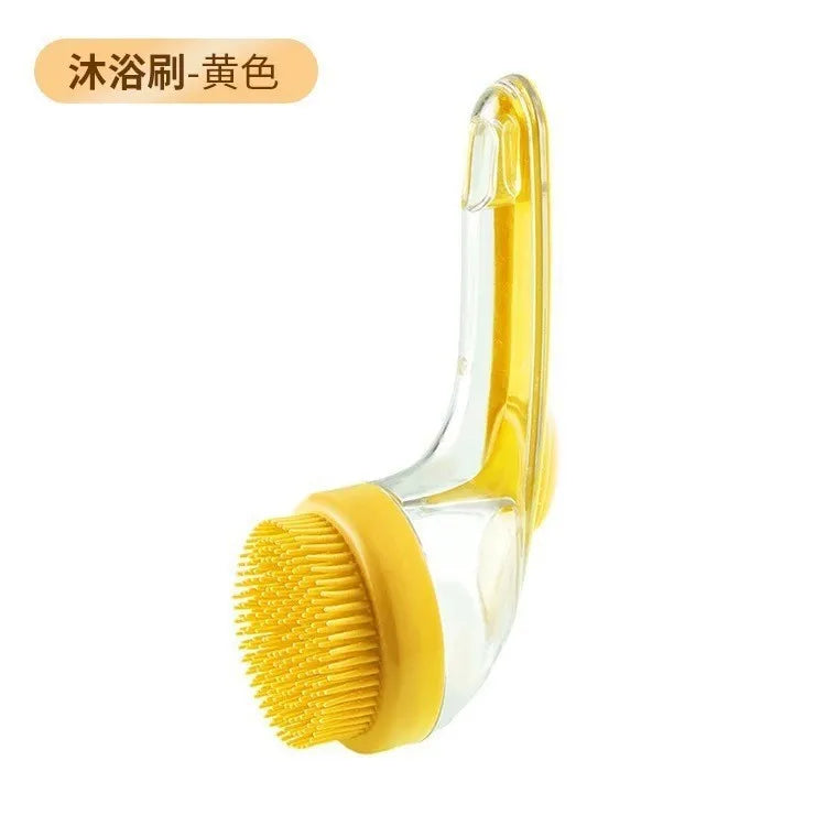 Pet Bathing Brush with Long Handle for Dogs 6