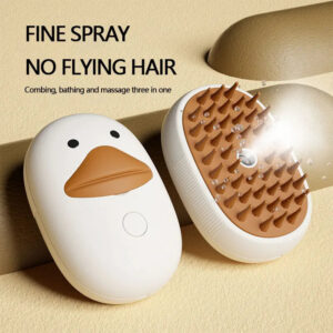 Self-Cleaning Pet Grooming Brush with Easy Clean Button